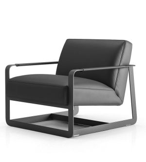 Crosby Lounge Chair - Graphite Leather