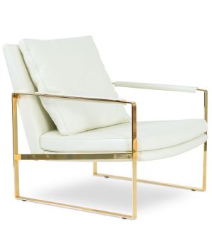 Zara Gold Lounge Armchair by sohoConcept